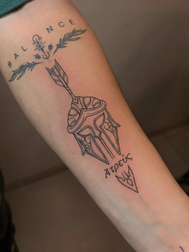 Finished tattoo piece